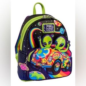 Lisa Frank loungefly backpack GLOwS IN THE DARK